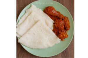 neer dosa with chicken